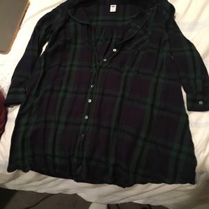 Old Navy plaid tunic